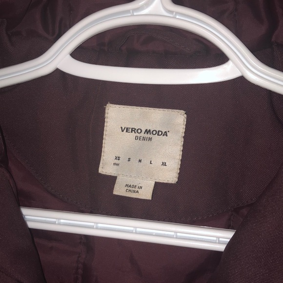 Vero Moda Winter Parka - XS - Deep Berry - Picture 3 of 5